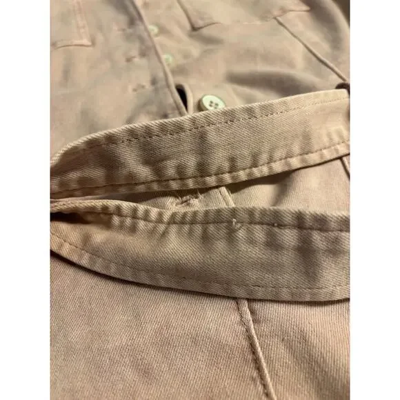 Paige Mayslie Jumpsuit in Vintage Rouge Glow Pink Short Sleeve Sz‎ 8 - Picture 9 of 16